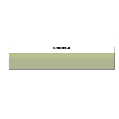 62-000-0 MODULAR SOLUTIONS EDGE COVER<br>EDGE PROTECTION PROFILE, CUT TO ANY LENGTH PRICE / METER SHOWN